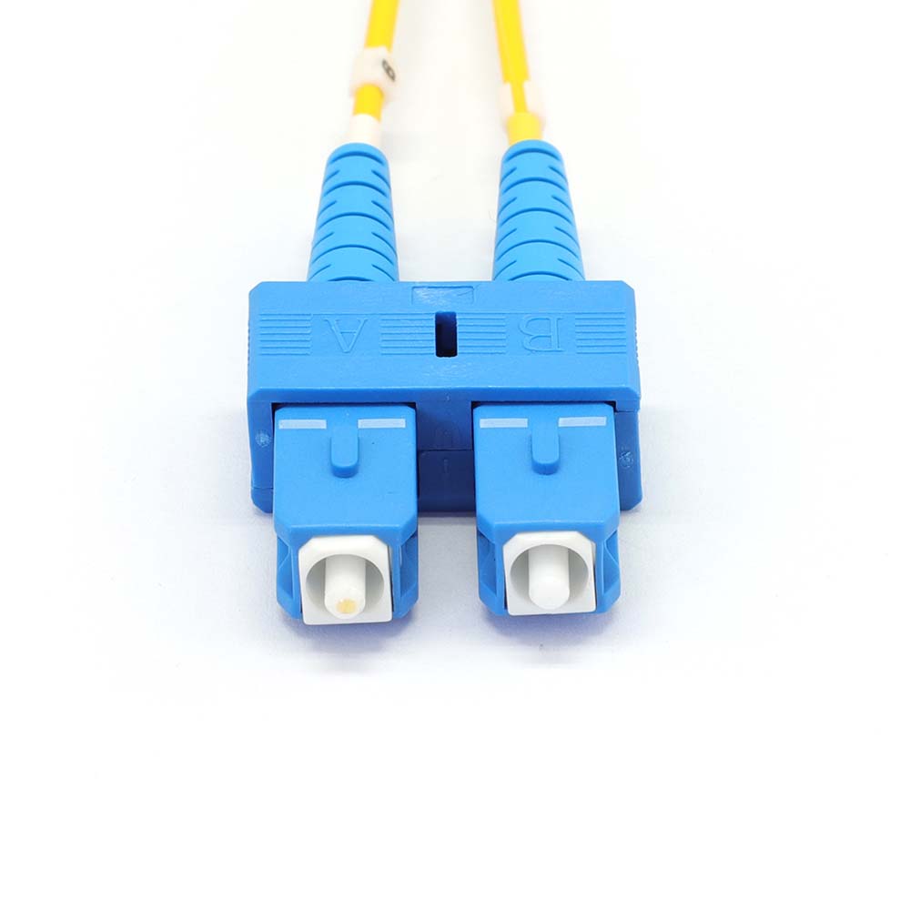LC to SC Singlemode OS2 Duplex 9/125 LSZH Fiber Optic Patch Cable - variable