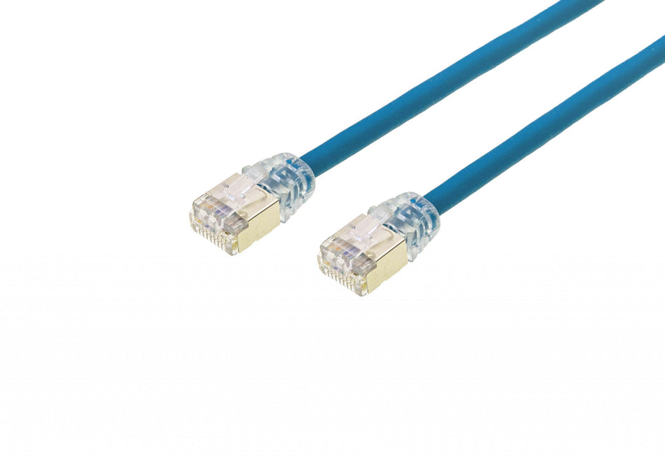 CAT6A 28AWG Cable - FlexMini™ F/UTP Soft PVC With STP Short Plug & Boot