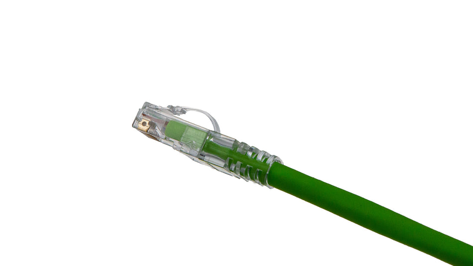 Arch Latch RJ45 connectors CAT6 24AWG Soft PVC Cable - Round UTP With Boot - variable