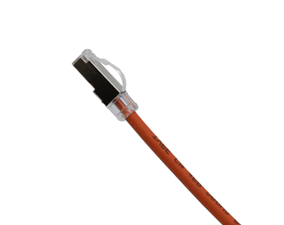 NEW Arch Latch RJ45 plugs CAT6A 28AWG Soft PVC Cable - Round F/UTP with Mini Boot - variable