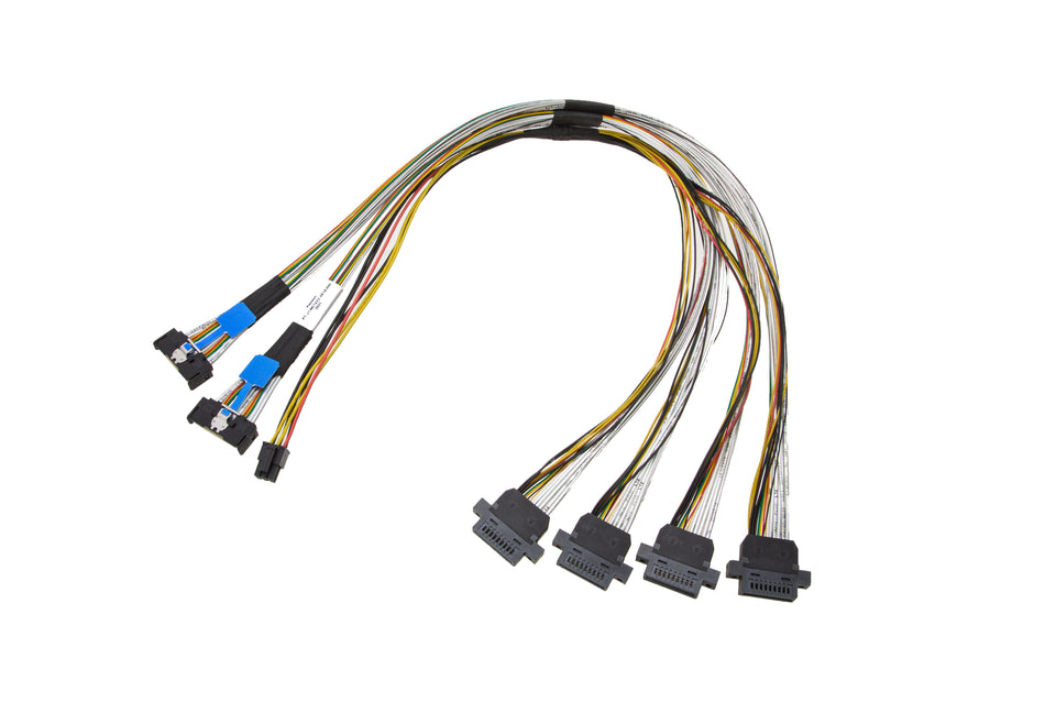 MCIO 8i 74Pin Straight to Quad EDSFF Straight With Micro Power