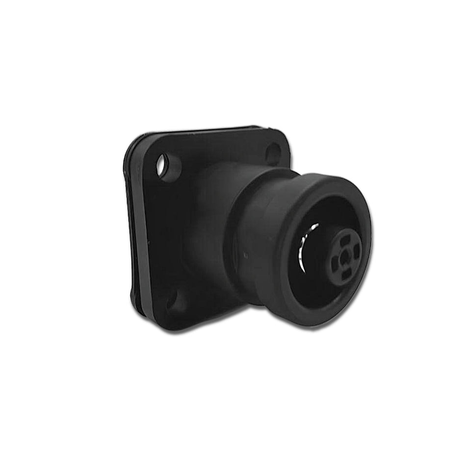 PSL200, 1 POS, Receptacle, Male Contact, M8 Busbar, Non-HVIL Connector, Black