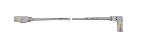 Shielded CAT5e Cable - F/UTP 26AWG LSZH, Molded SR Straight to Right Angled - variable