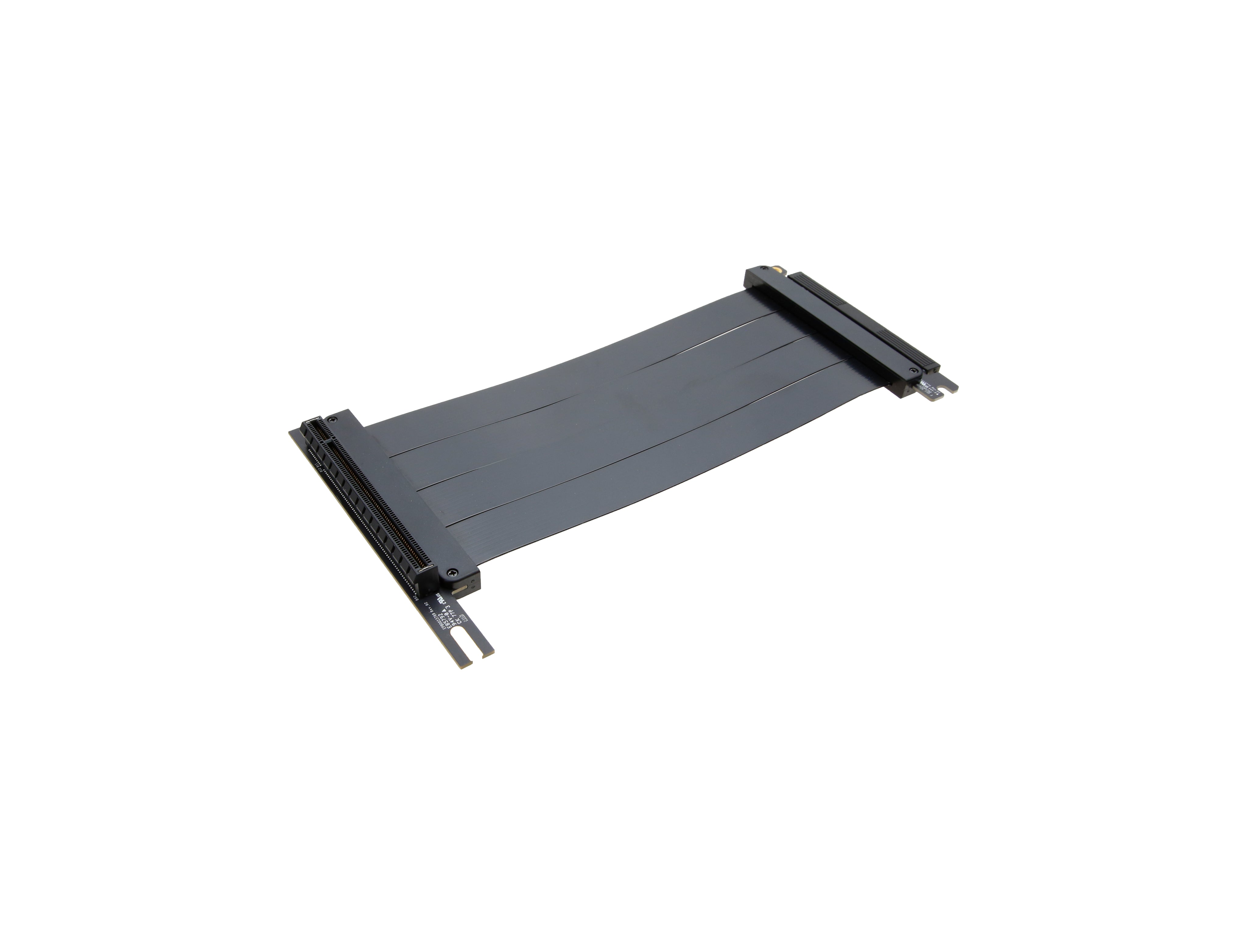 PCIe CEM Right Vertical Angle to PCIe AIC x16 Gen 5 (FFC) Riser Cable - simple