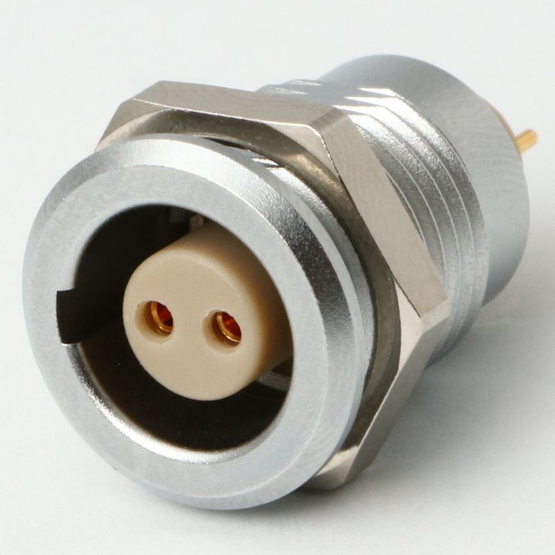 1B Metal Series, 10 Pin, Receptacle, Female Contact, Fixed Socket, Solder, Snap Latch, IP50 (Mating) Connector - simple