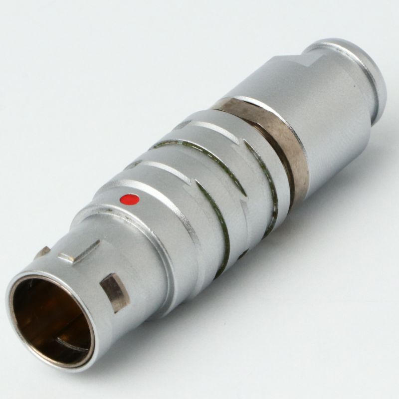 2B Metal Series, 10 Pin, Plug, Male Contact, Straight, Solder, Snap Latch, IP50 (Mating) Connector - simple