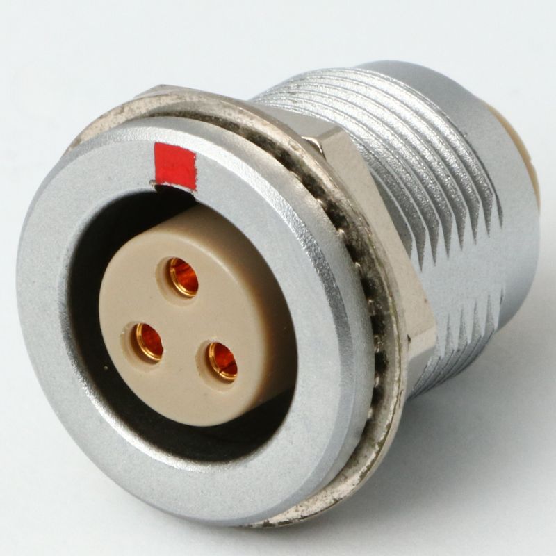 2B Metal Series, 10 Pin, Receptacle, Female Contact, Fixed Socket, Solder, Snap Latch, IP50 (Mating) Connector - simple