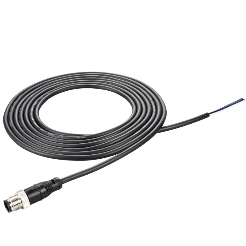 Waterproof Cable M12 A-Code 4 Pin Plug Male Contact to Open 1M - simple