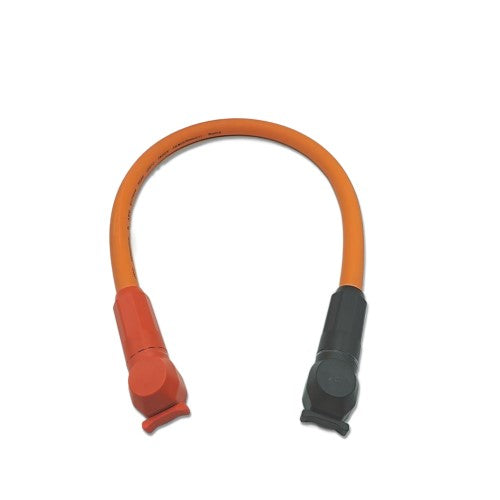PSL200 Black Plug to Orange Plug, 50mm2, Orange Cable, 1M