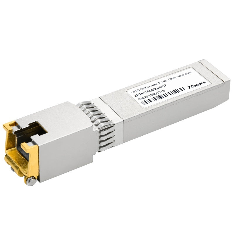 1000Base-T SFP Copper RJ-45 100m Transceiver Module – PTspeed
