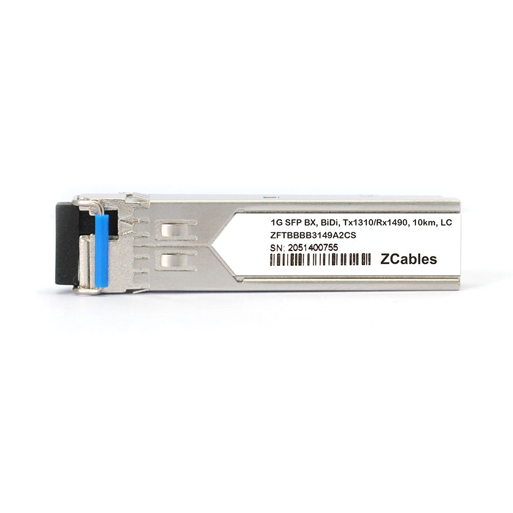 1.25GBase-BX SFP BiDi Tx1310/Rx1490 10km LC Transceiver Module