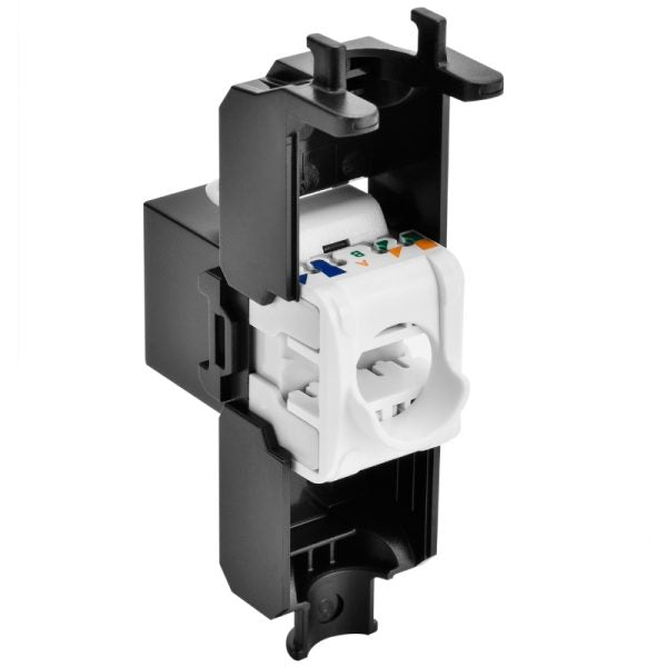 Cat6A 180° UTP Toolless Keystone Jack - variable