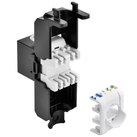 Cat6A 180° UTP Toolless Keystone Jack - variable