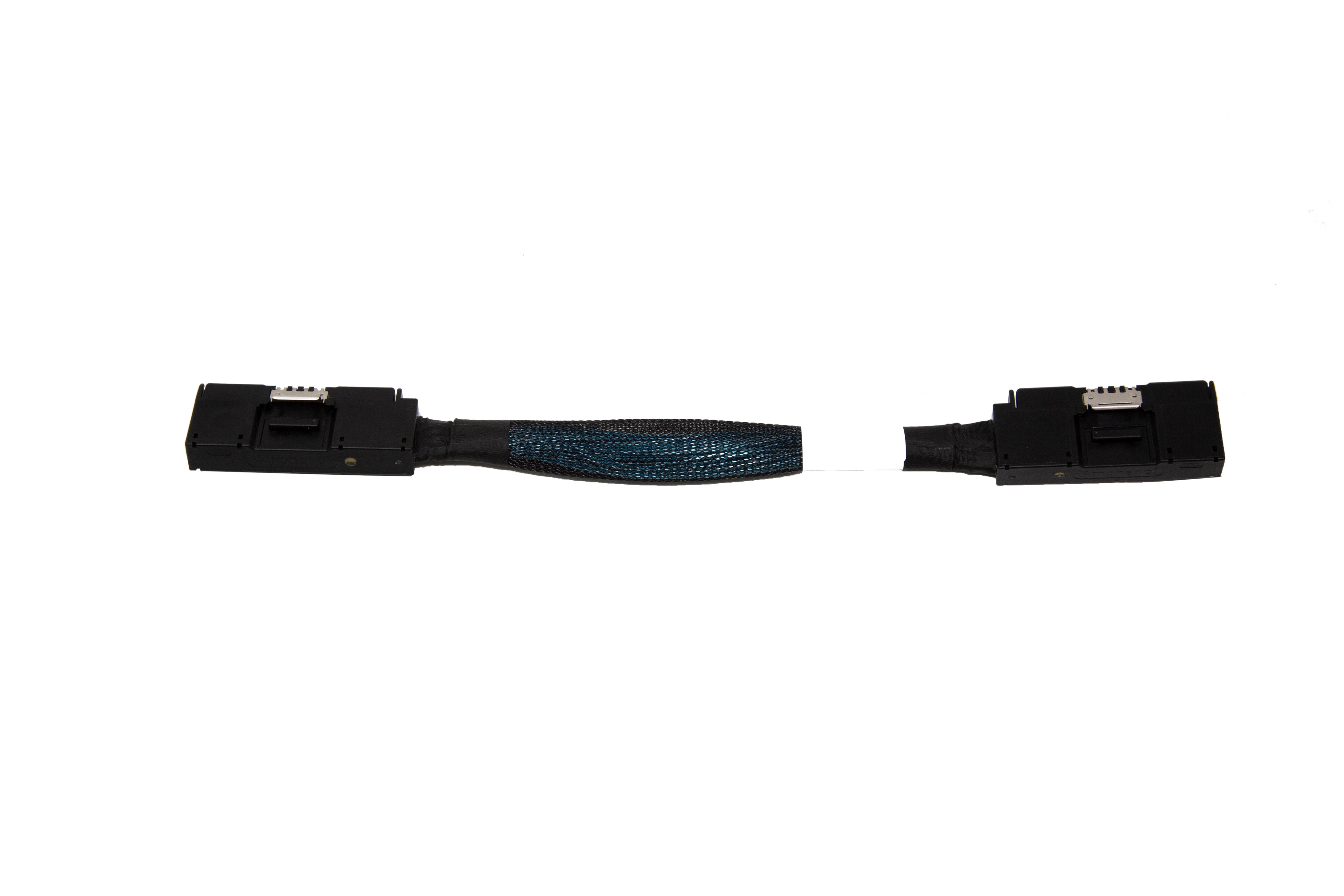 Amphenol MCIO 16i 124Pin Left Side Exit to Right Side Exit With Active Latch - simple